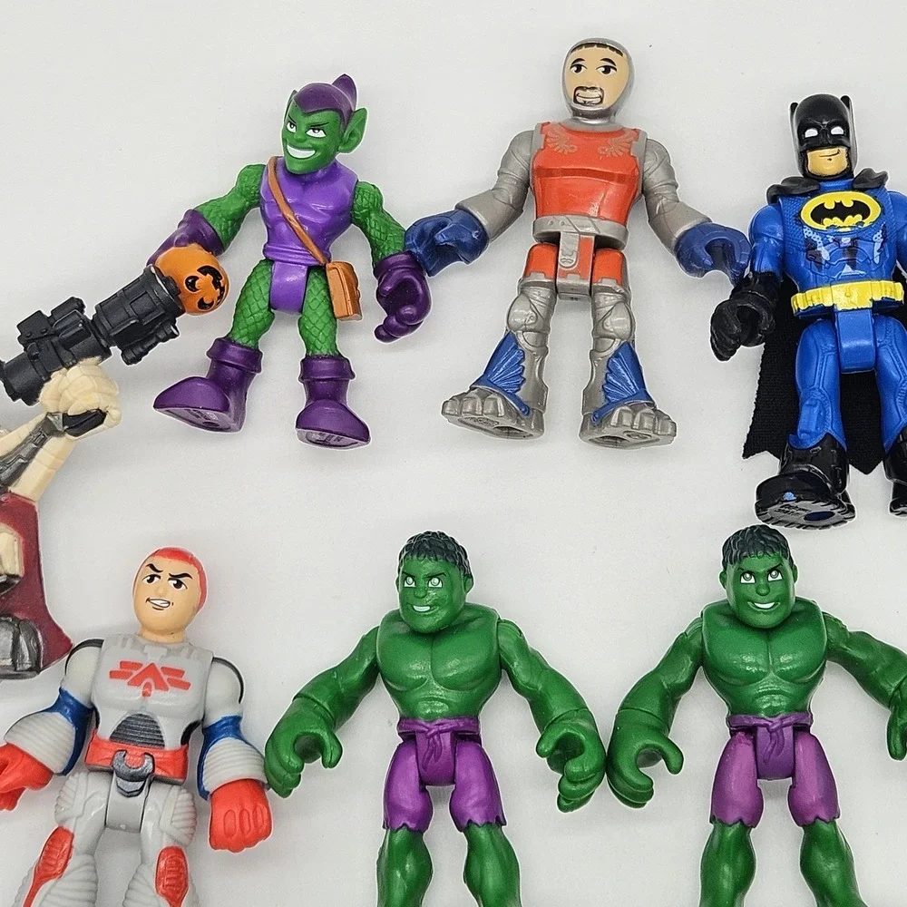 Lot of 13 Fisher-Price Imaginext Action Figures Marvel DC Star Wars Batman Hulk